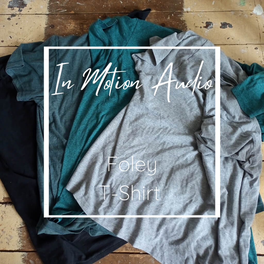 In Motion Audio - Foley T-Shirt Sample Packs Software GUI Artwork