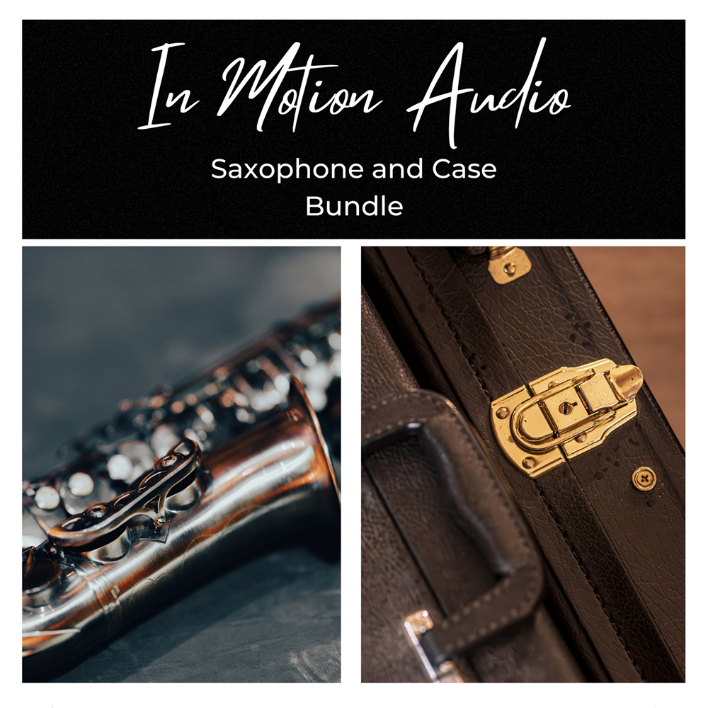 In Motion Audio - Saxophone and Case Bundle Sample Packs Software GUI Artwork