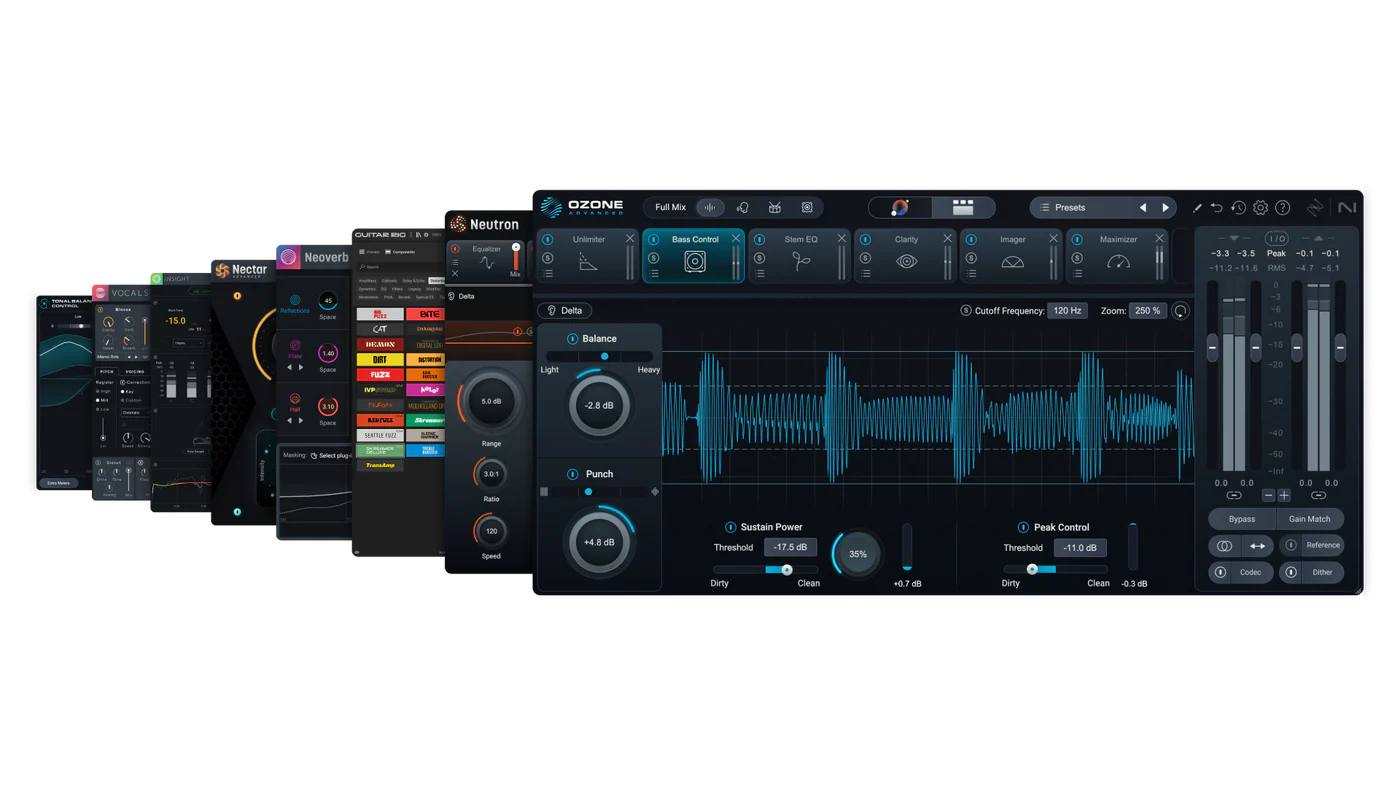 Izotope - Music Production Suite 9 Plugins & FX Software GUI Artwork