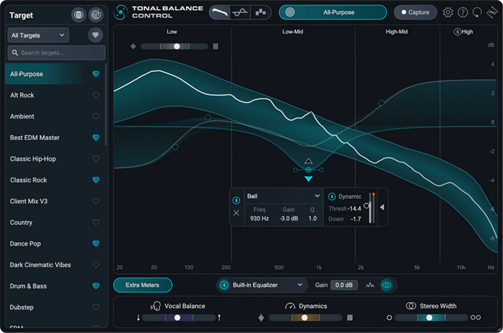 Izotope - Tonal Balance Control 3 Plugins & FX Software GUI Artwork