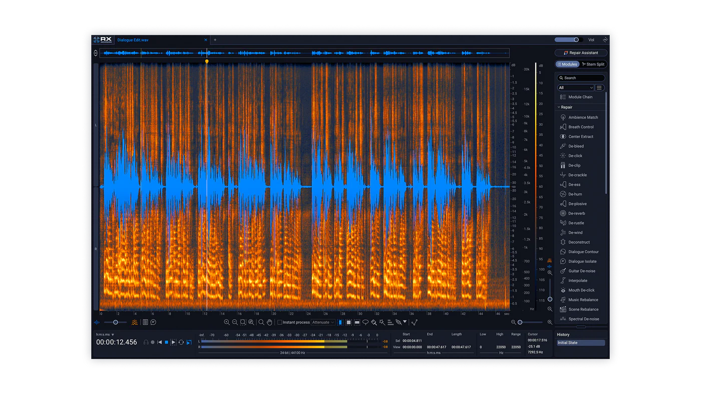 Izotope - RX 12 Advanced Plugins & FX Software GUI Artwork