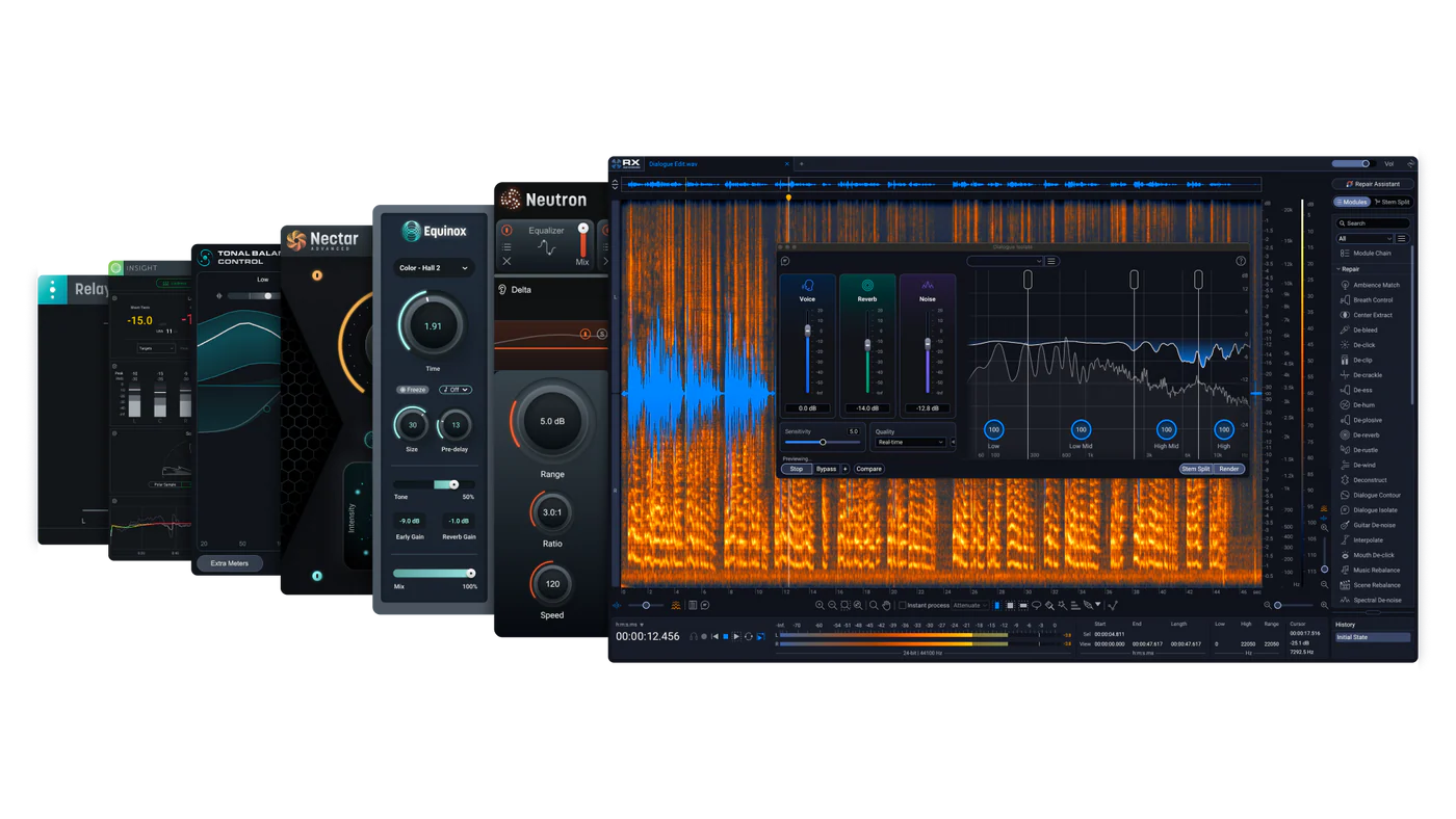 Izotope - RX Post Production Suite 9 Plugins & FX Software GUI Artwork