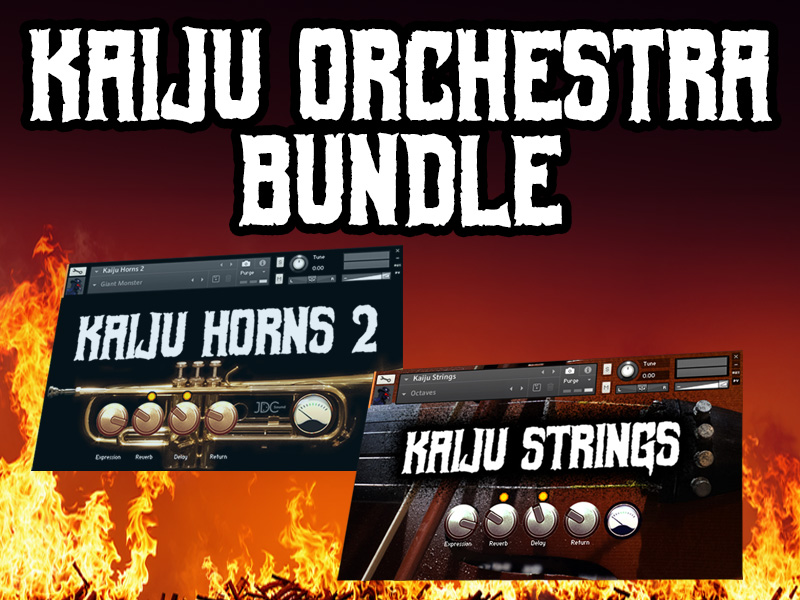 JDC Sound - Kaiju Orchestra Bundle Kontakt Instruments Software GUI Artwork