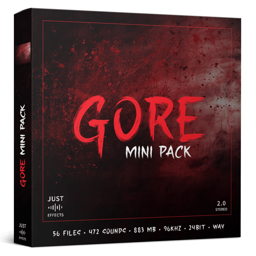 Just Sound Effects - Gore Mini Pack Sample Packs Software GUI Artwork