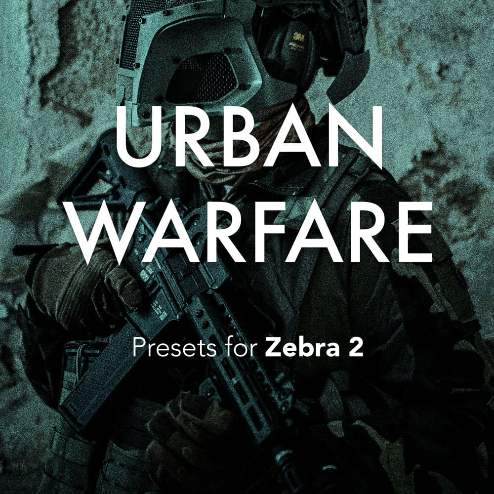 Kiff Audio - Urban Warfare - Zebra 2 Presets Software GUI Artwork