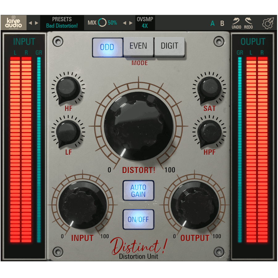 Kiive Audio - Distinct! Plugins & FX Software GUI Artwork