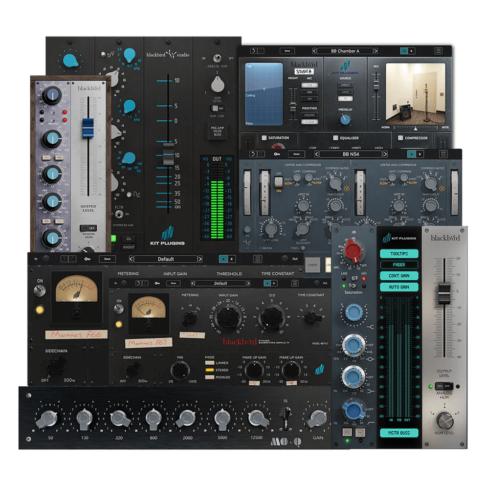 Kit Plugins - Blackbird Everything Bundle Plugins & FX Software GUI Artwork
