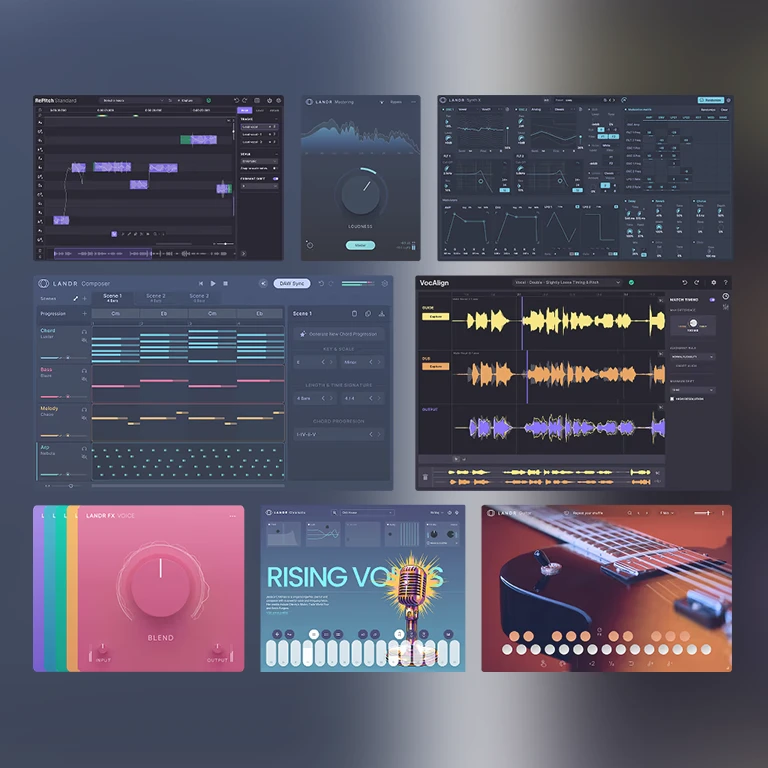 LANDR - LANDR Super Bundle Plugins & FX Software GUI Artwork