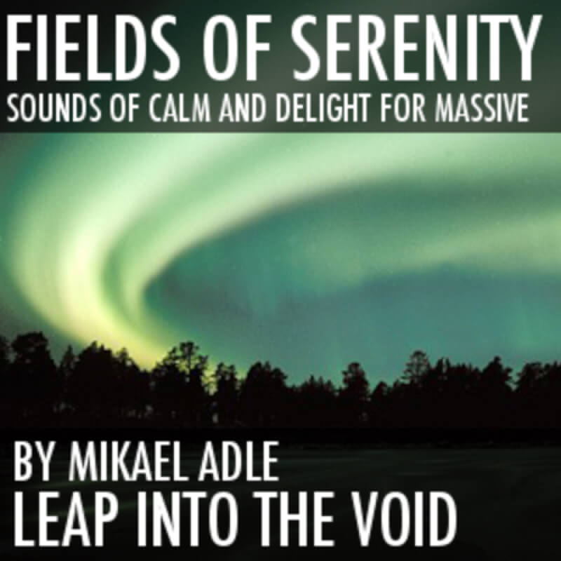 Leap Into The Void - Fields Of Serenity Presets Software GUI Artwork
