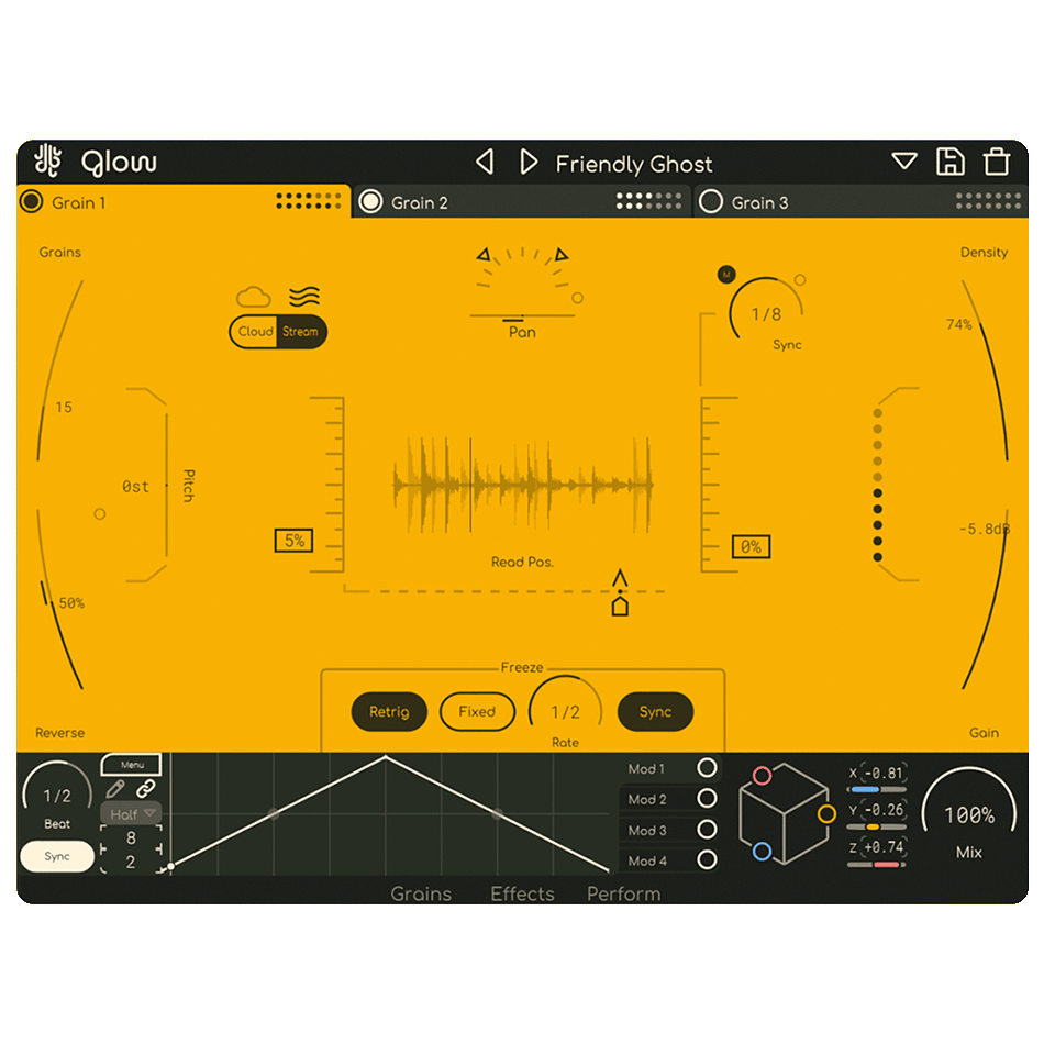 Lese - Glow Plugins & FX Software GUI Artwork