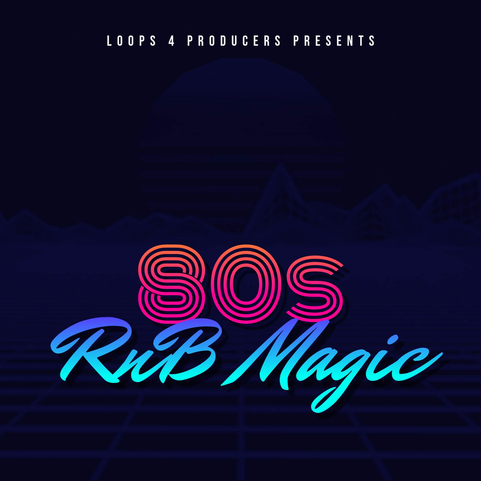 Loops 4 Producers - 80s RnB Magic Sample Packs Software GUI Artwork