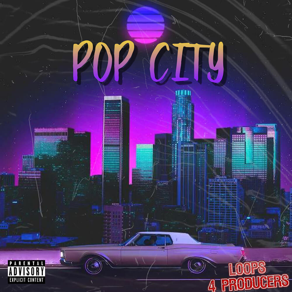 Loops 4 Producers - Pop City Sample Packs Software GUI Artwork