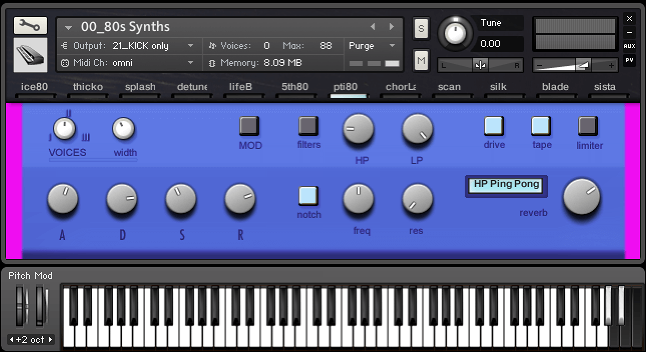 Loops De La Crème - Chromapads Kontakt Instruments Software GUI Artwork