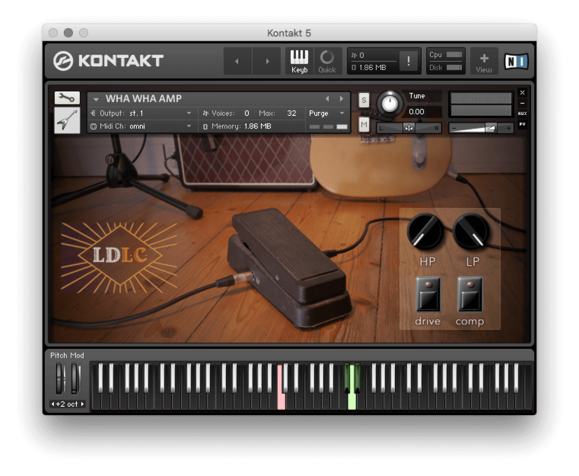 Loops De La Crème - Easy Wha Wha Kontakt Instruments Software GUI Artwork
