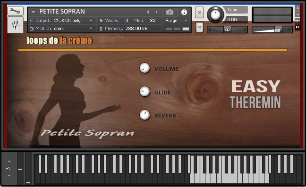 Loops De La Crème - Petite Sopran Kontakt Instruments Software GUI Artwork