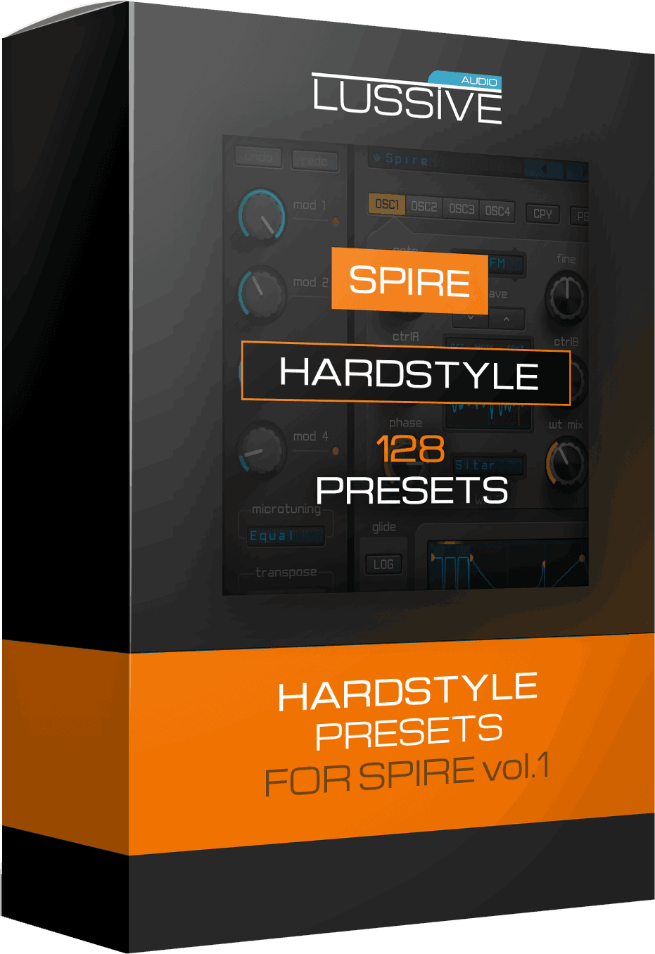Lussive Audio - Spire Hardstyle & Rawstyle Presets Vol 1 Presets Software GUI Artwork