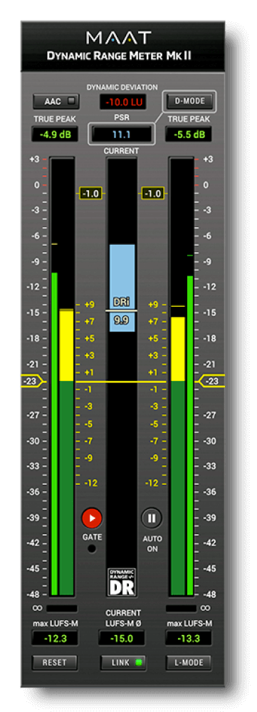 MAAT - DRMeter MkII Plugins & FX Software GUI Artwork