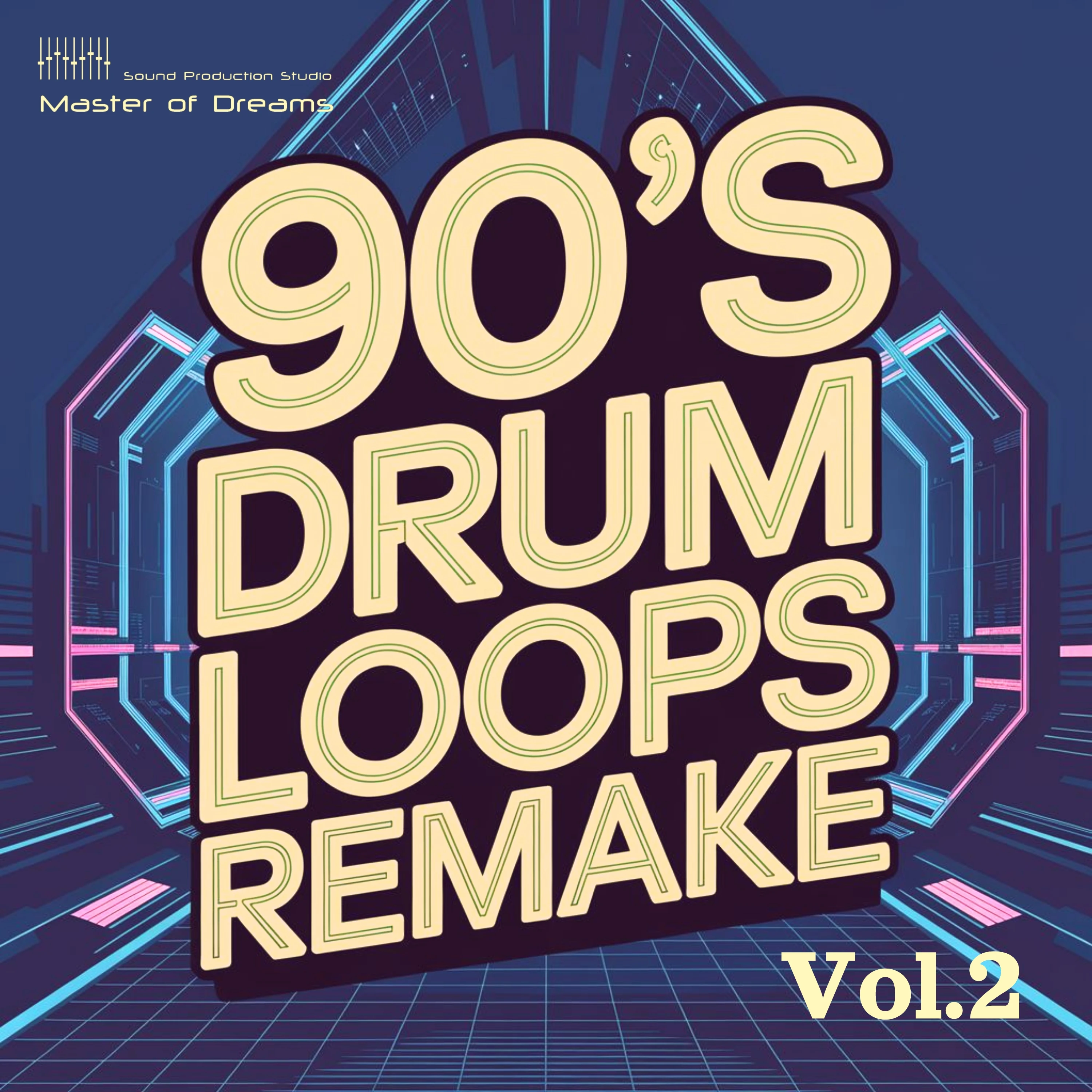 Master Of Dreams - 90's Drum Loops Remake Vol.2 Sample Packs Software GUI Artwork