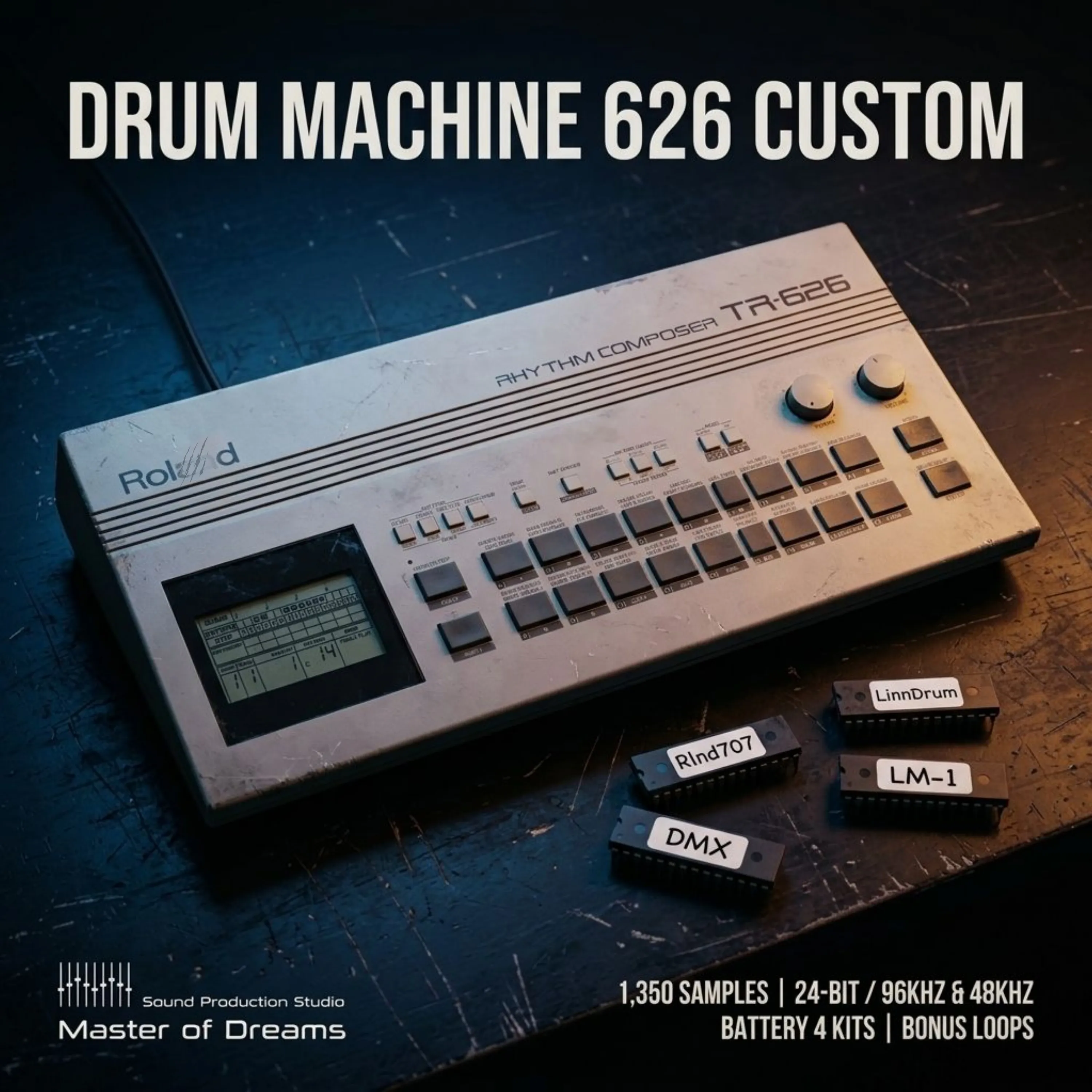 Master Of Dreams - Drum Machine 626 Custom Sample Packs Software GUI Artwork