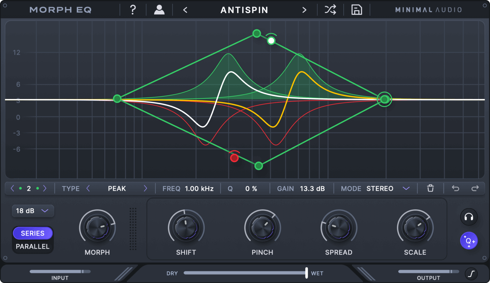 Minimal Audio - Morph EQ Plugins & FX Software GUI Artwork