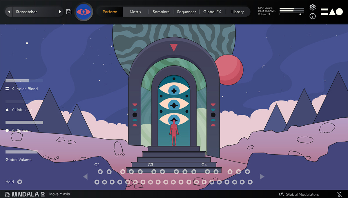 MNTRA - Galactron Plugins & FX Software GUI Artwork