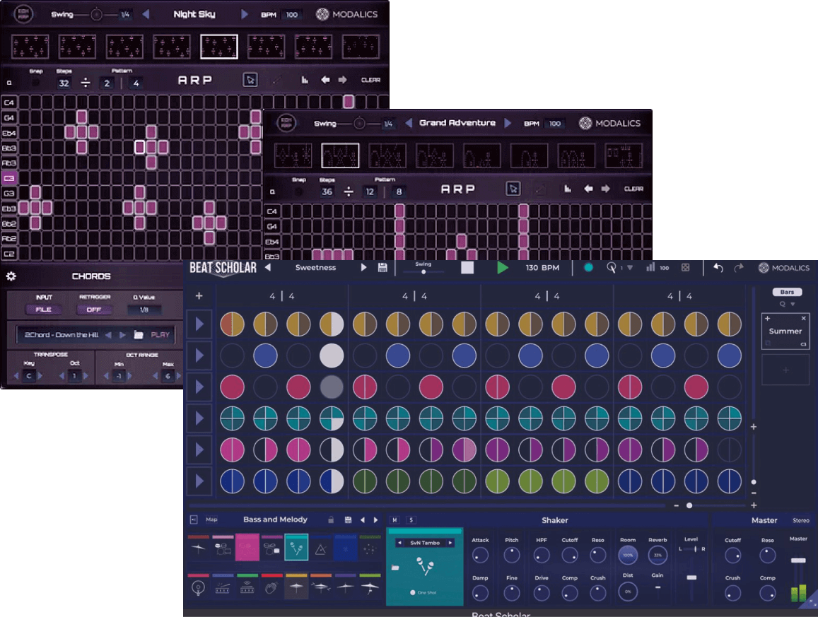 Modalics - Modalics Composition Bundle Plugins & FX Software GUI Artwork