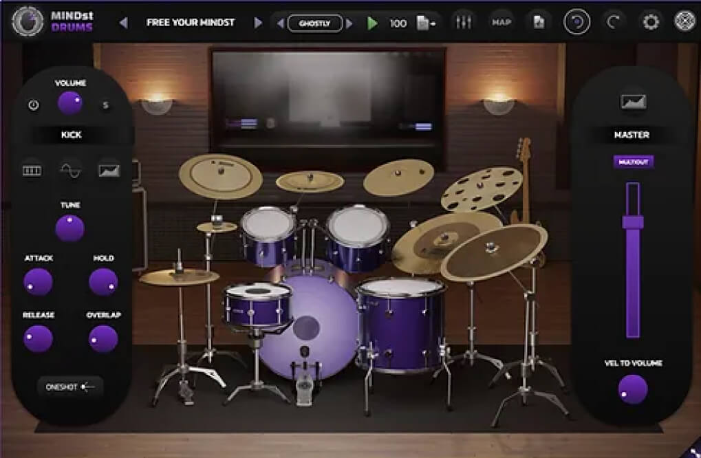 Modalics - MINDst Drums Plugins & FX Software GUI Artwork