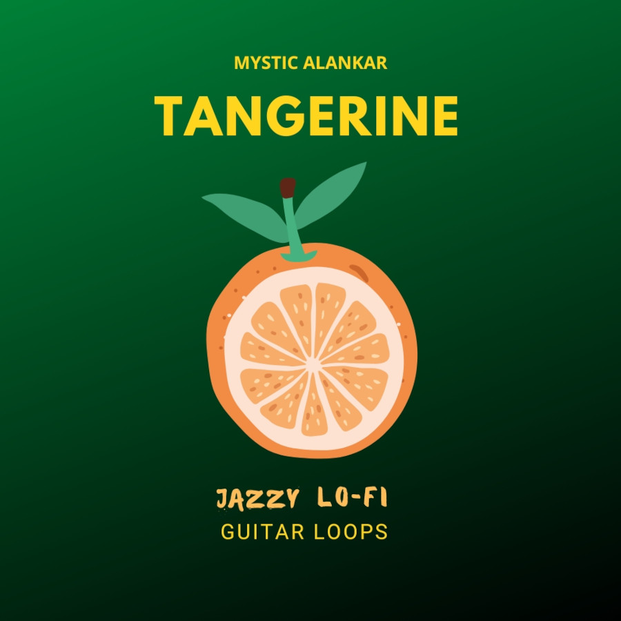 Mystic Alankar - Tangerine - Jazzy Lofi Guitar Loops Sample Packs Software GUI Artwork
