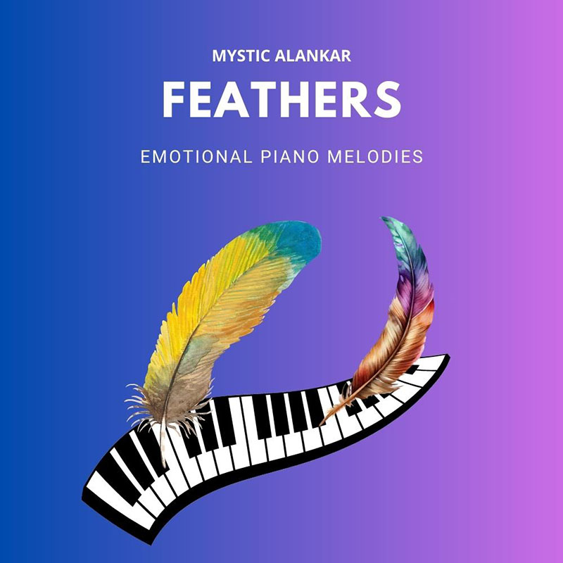 Mystic Alankar - Feathers - Emotional Piano Melodies Sample Packs Software GUI Artwork