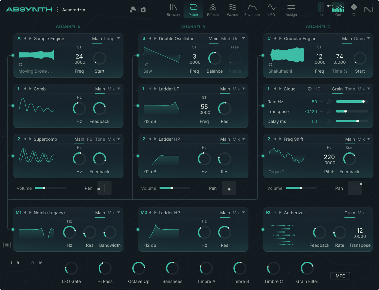 Native Instruments - Absynth 6 Plugins & FX Software GUI Artwork