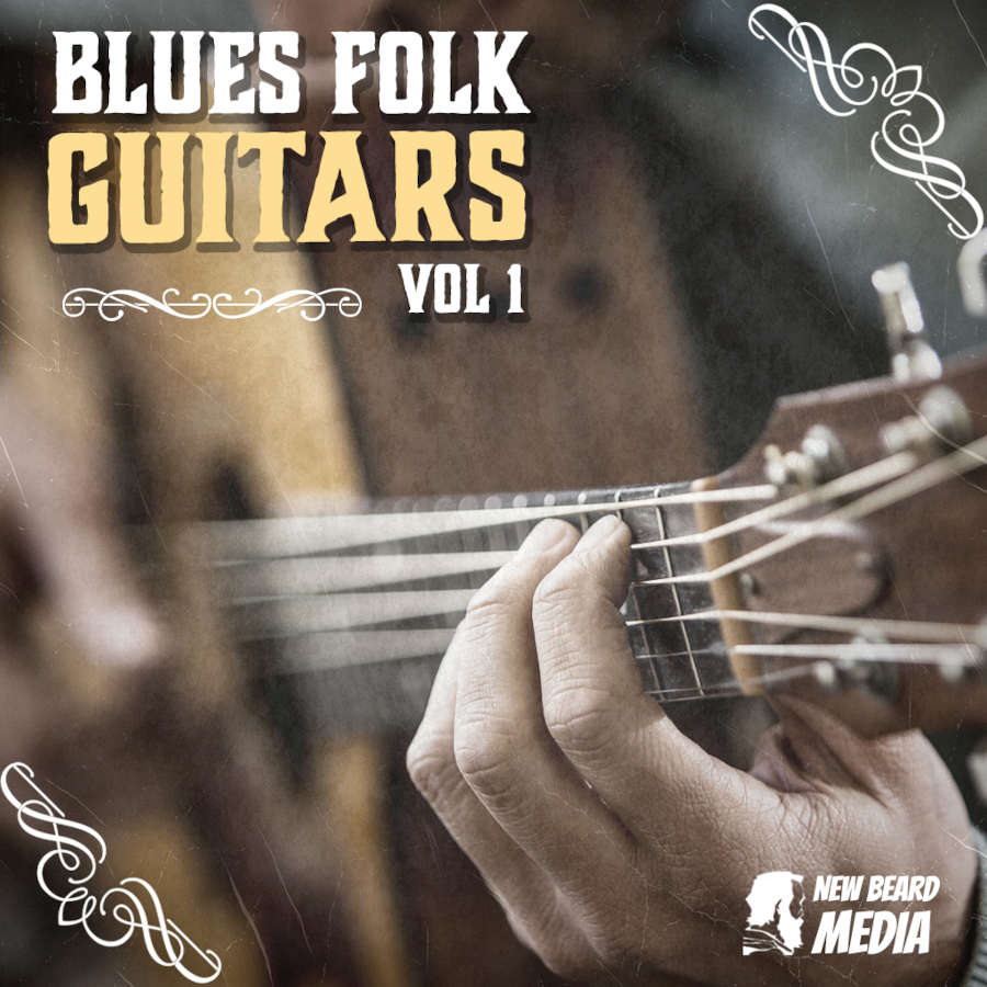 New Beard Media - Blues Folk Guitars Vol 1 Sample Packs Software GUI Artwork