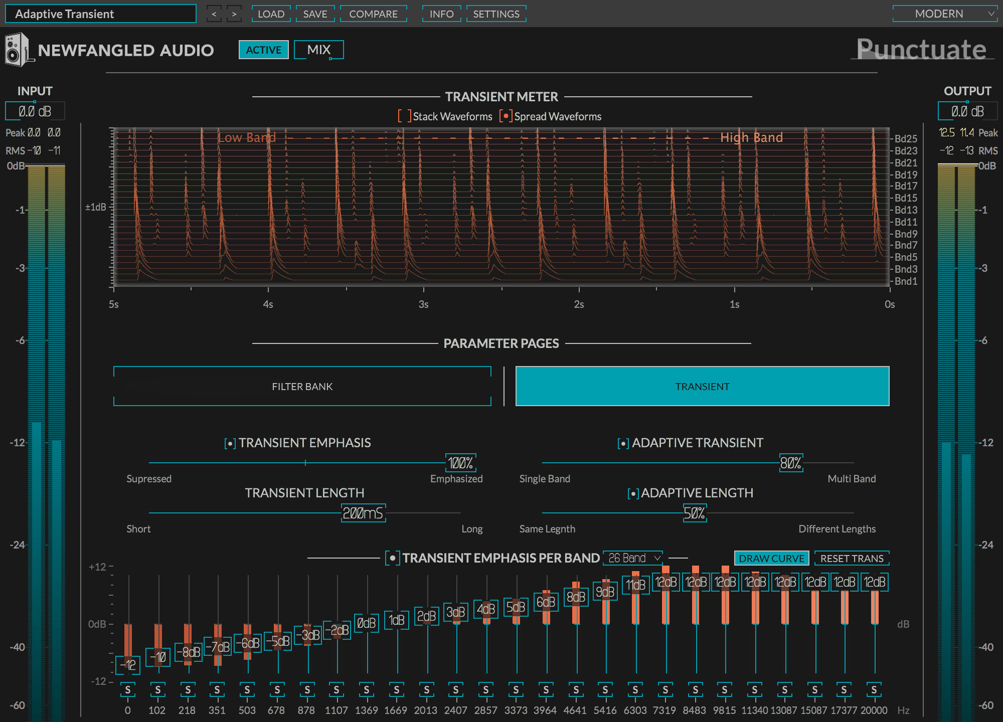 Newfangled Audio - Punctuate Plugins & FX Software GUI Artwork