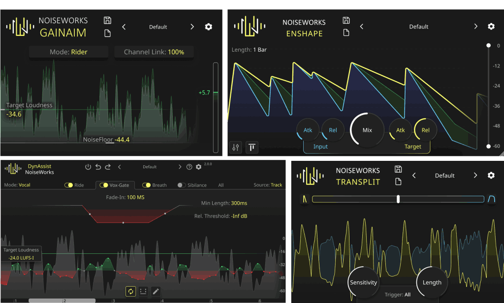 Noiseworks - Dynamic Bundle Plugins & FX Software GUI Artwork