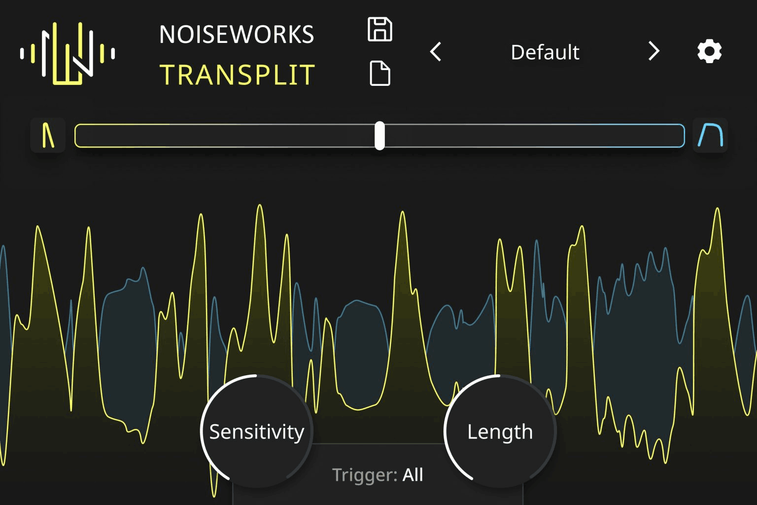 Noiseworks - TranSplit Plugins & FX Software GUI Artwork