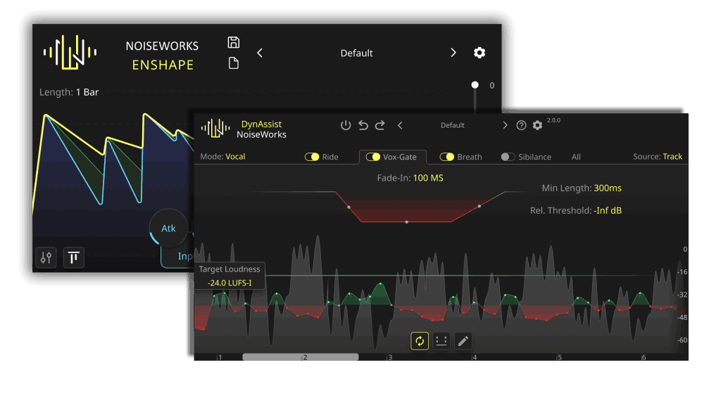 Noiseworks - Vocal Bundle Plugins & FX Software GUI Artwork