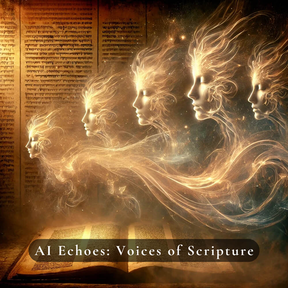Ocean Swift - AI Echoes: Voices of Scripture Sample Packs Software GUI Artwork