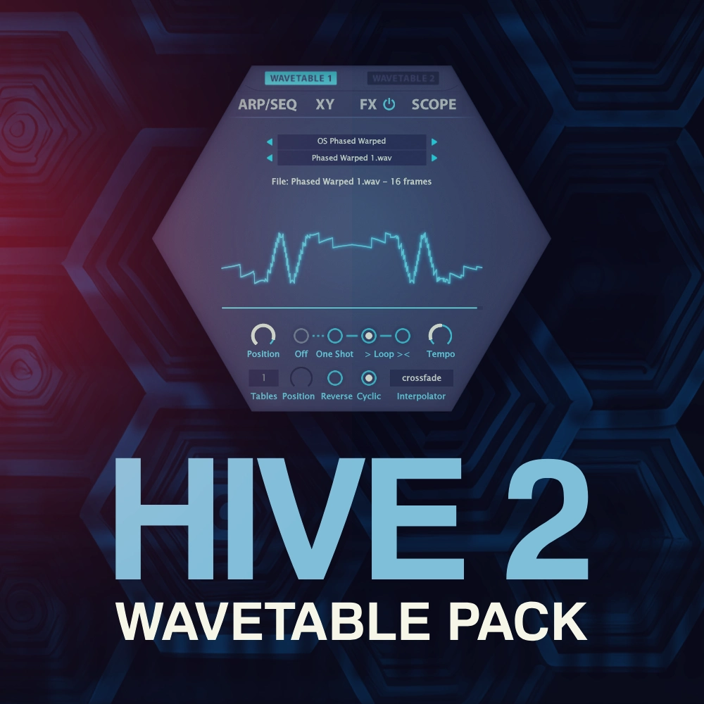 Ocean Swift - Hive 2 Wavetable Pack Presets Software GUI Artwork