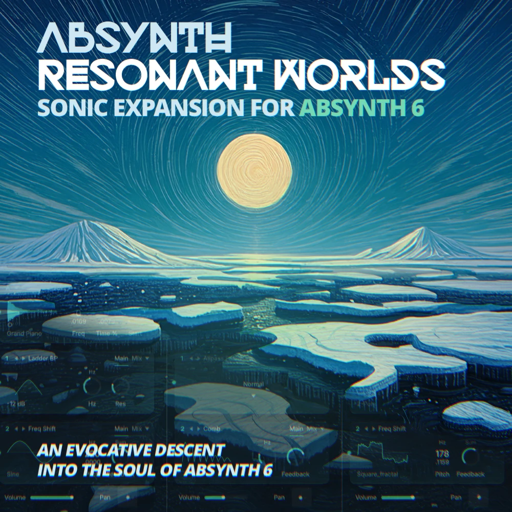 Ocean Swift - Absynth Resonant Worlds Presets Software GUI Artwork