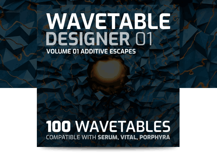 Ocean Swift - Wavetable Designer 1 - Additive Escapes Sample Packs Software GUI Artwork