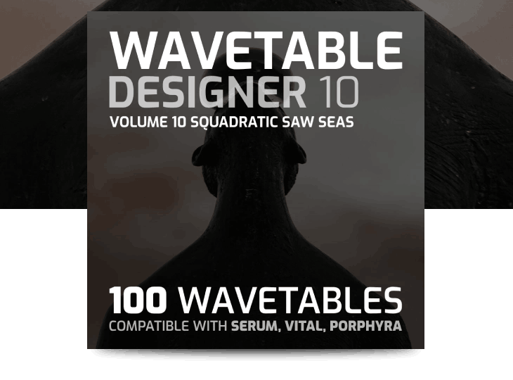 Ocean Swift - Wavetable Designer 10 - Squadratic Saw Seas Sample Packs Software GUI Artwork