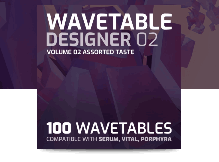 Ocean Swift - Wavetable Designer 2 - Assorted Taste Sample Packs Software GUI Artwork