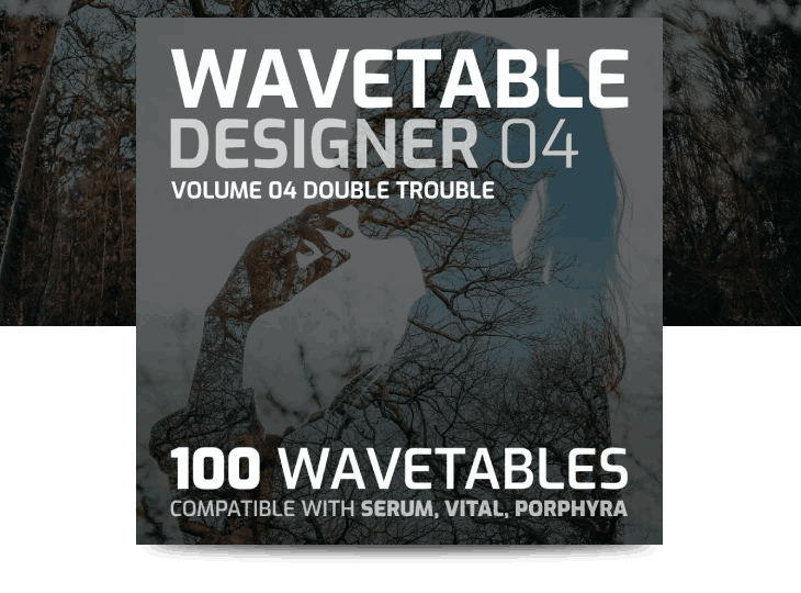Ocean Swift - Wavetable Designer 4 - Double Trouble Sample Packs Software GUI Artwork