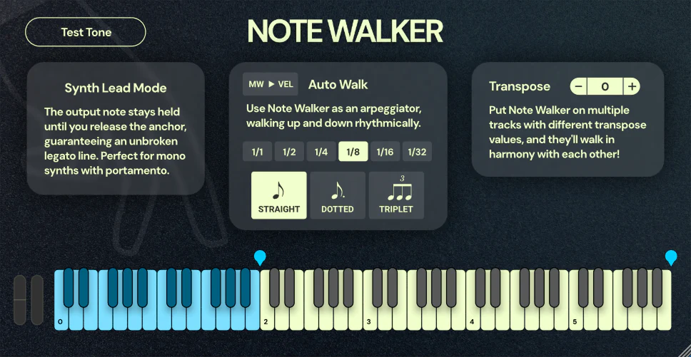 Osterhouse Sounds - Note Walker Plugins & FX Software GUI Artwork
