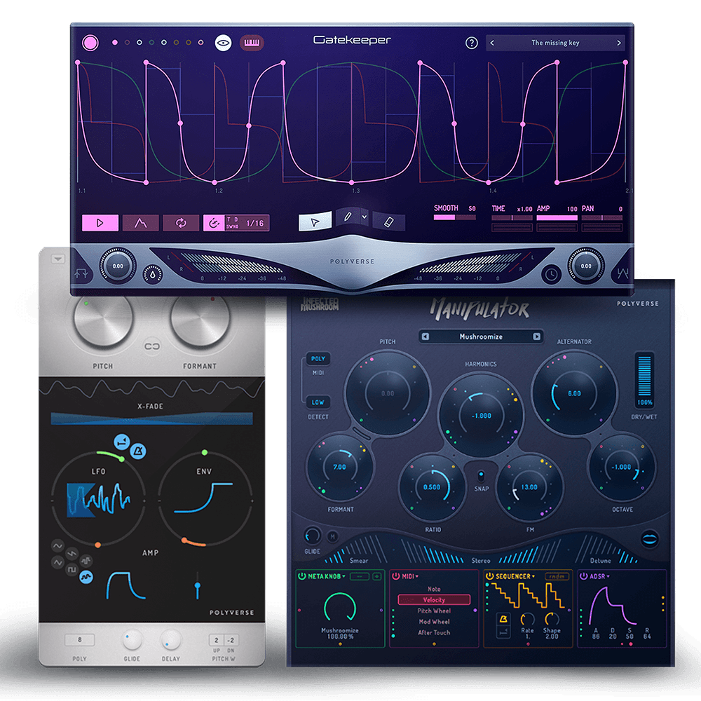 Polyverse - Infected Mushroom Bundle Plugins & FX Software GUI Artwork