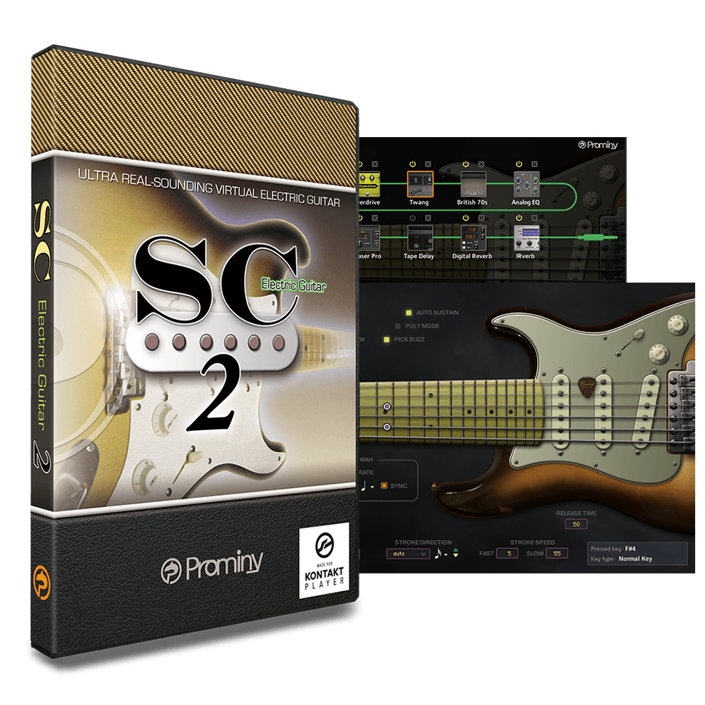 Prominy  - SC Electric Guitar 2 Kontakt Instruments Software GUI Artwork