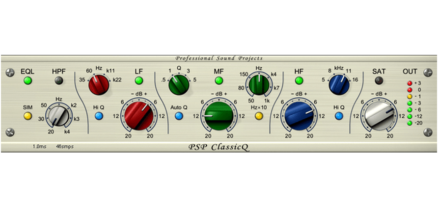 PSPaudioware - PSP ClassicQ Plugins & FX Software GUI Artwork