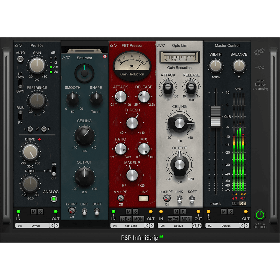 PSPaudioware - PSP InfiniStrip WIND Plugins & FX Software GUI Artwork