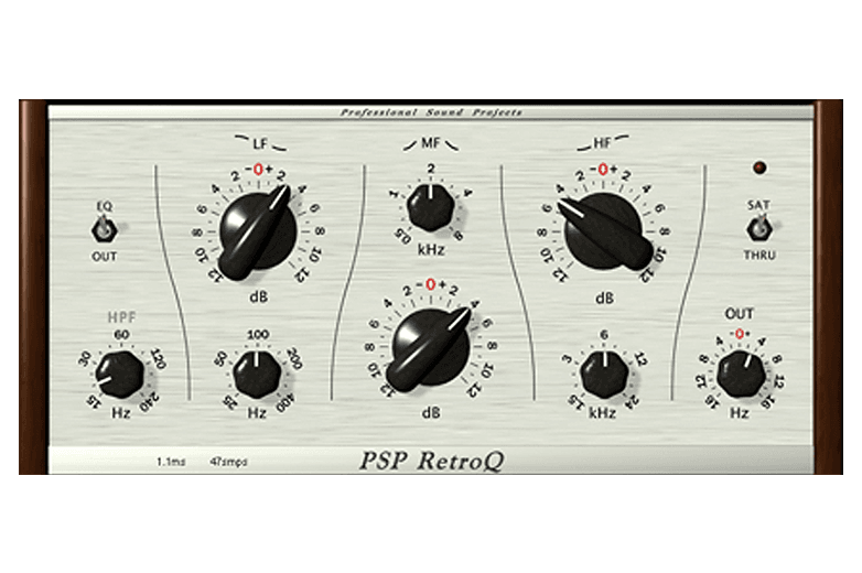 PSPaudioware - PSP RetroQ Plugins & FX Software GUI Artwork