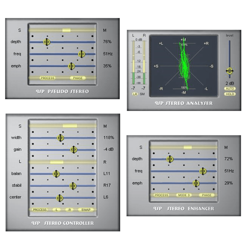 PSPaudioware - PSP StereoPack Plugins & FX Software GUI Artwork