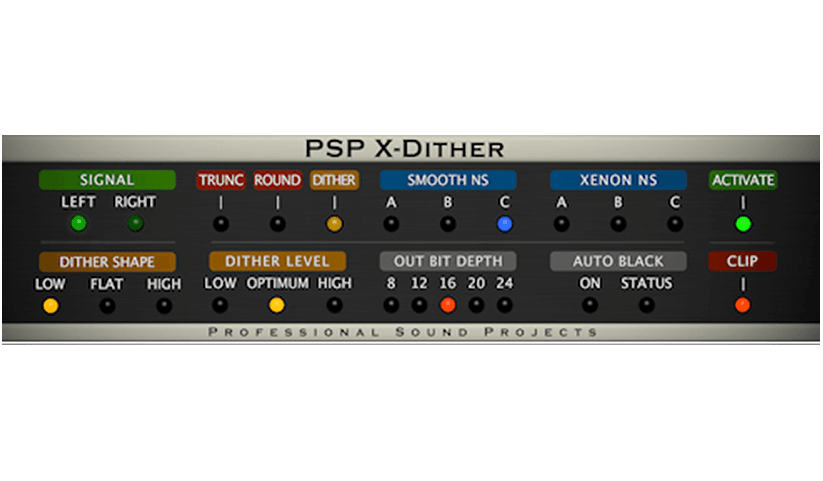 PSPaudioware - PSP X-Dither Plugins & FX Software GUI Artwork